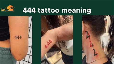 444 friend tattoo meaning|444